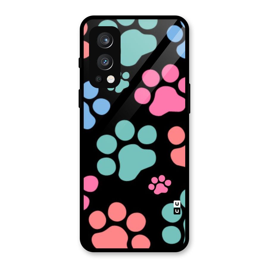 Puppy Paws Glass Back Case for OnePlus Nord 2 5G