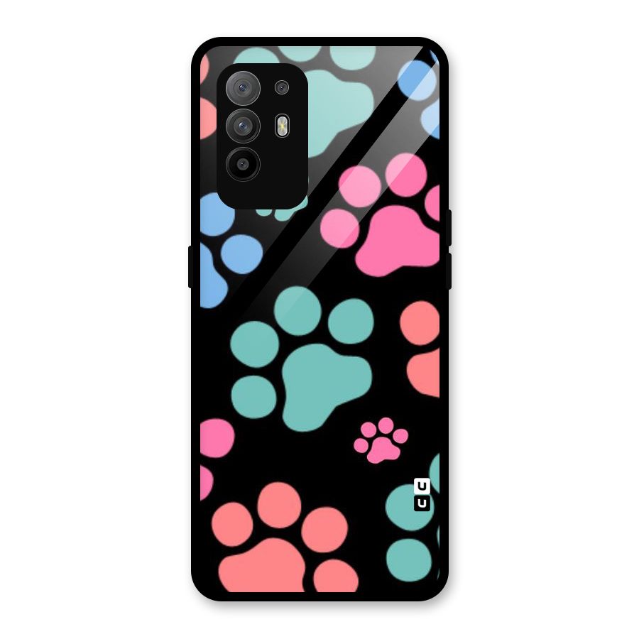 Puppy Paws Glass Back Case for Oppo F19 Pro Plus 5G
