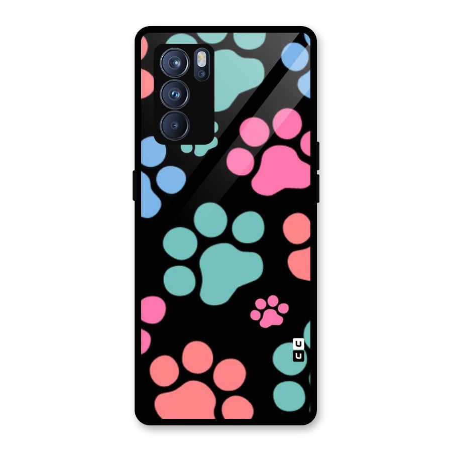Puppy Paws Glass Back Case for Oppo Reno6 Pro 5G