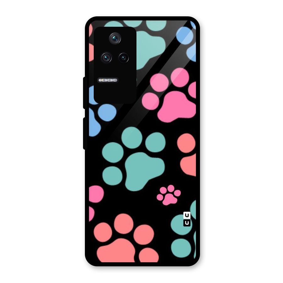 Puppy Paws Glass Back Case for Poco F4 5G