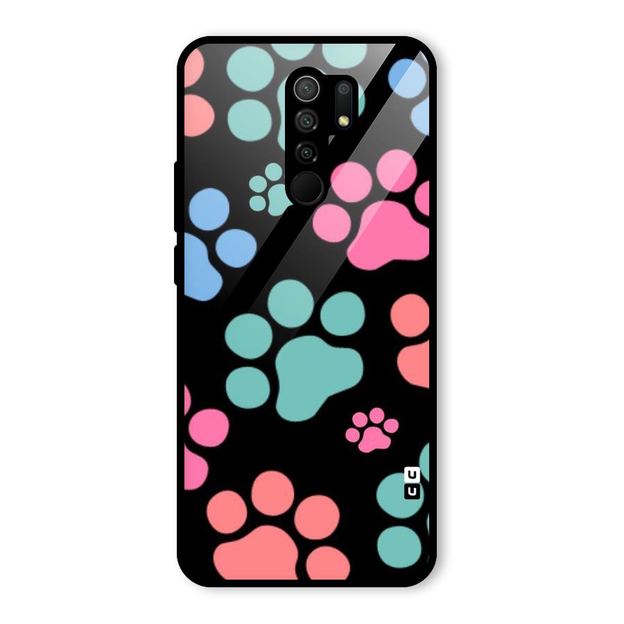 Puppy Paws Glass Back Case for Poco M2