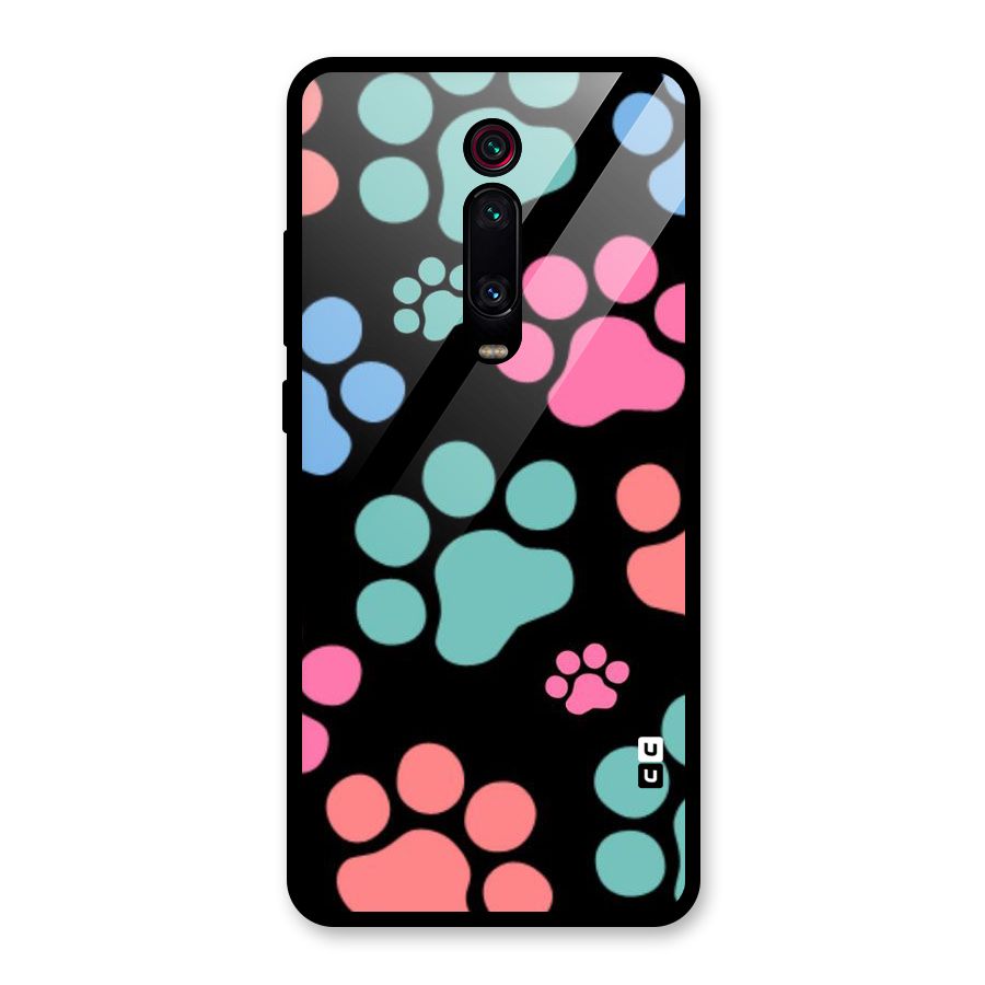 Puppy Paws Glass Back Case for Redmi K20 Pro
