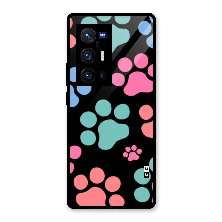 Puppy Paws Glass Back Case for Vivo X70 Pro Plus