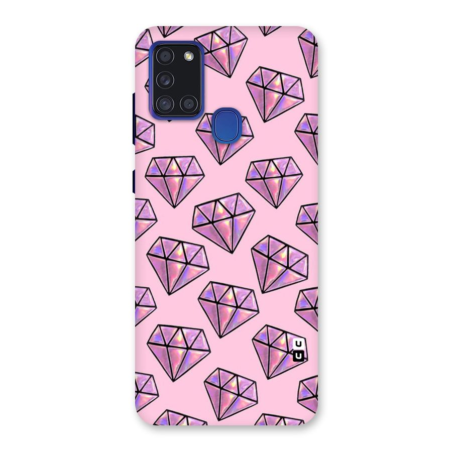 Purple Diamond Designs Back Case for Galaxy A21s