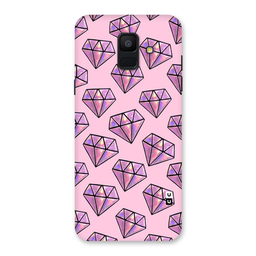 Purple Diamond Designs Back Case for Galaxy A6 (2018)