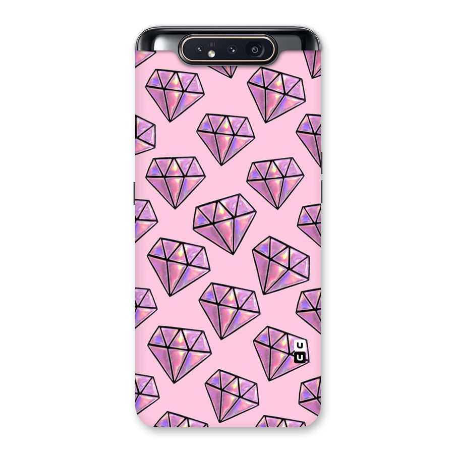 Purple Diamond Designs Back Case for Galaxy A80