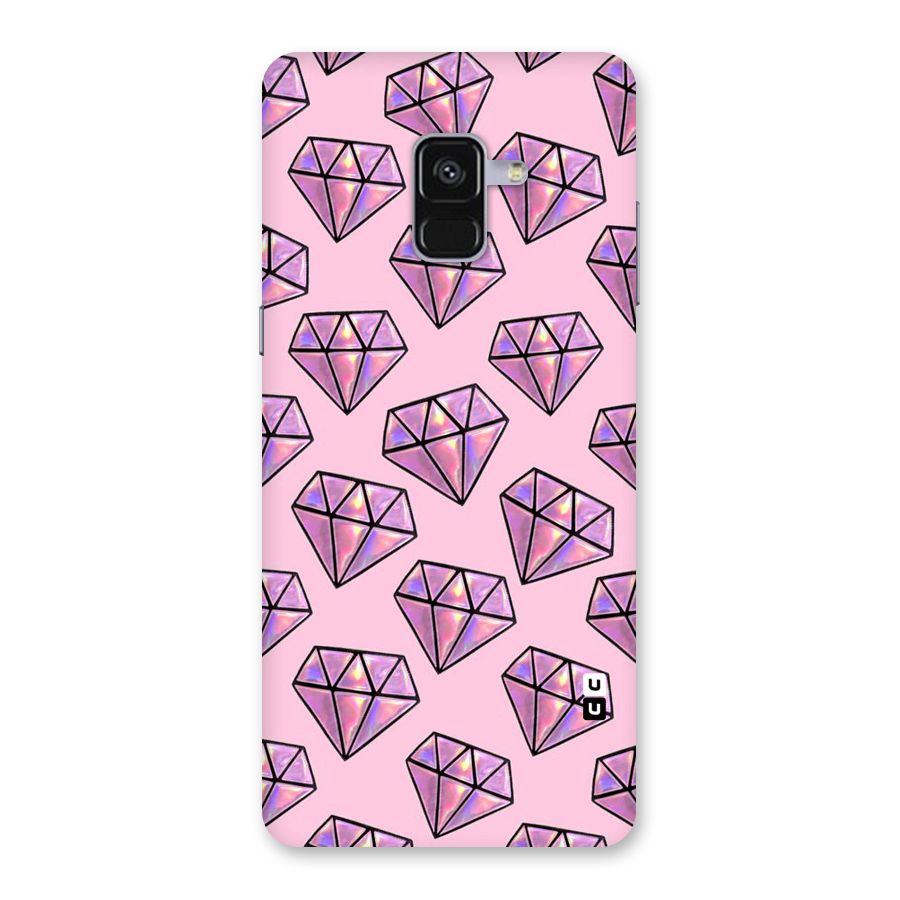 Purple Diamond Designs Back Case for Galaxy A8 Plus