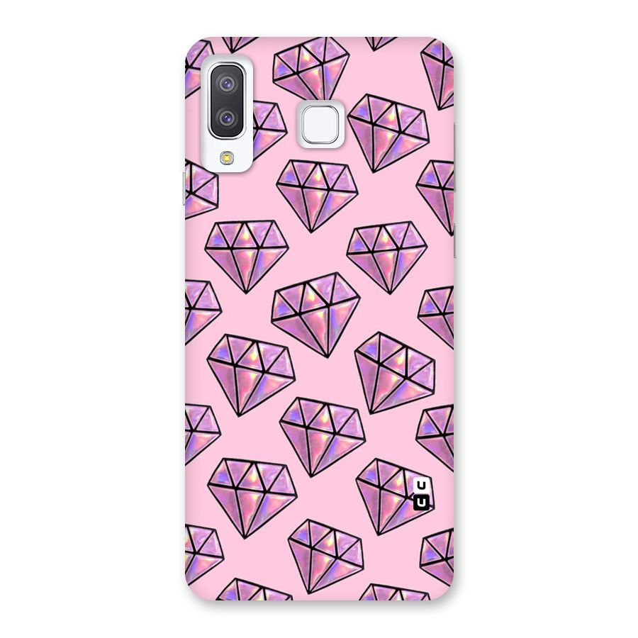 Purple Diamond Designs Back Case for Galaxy A8 Star