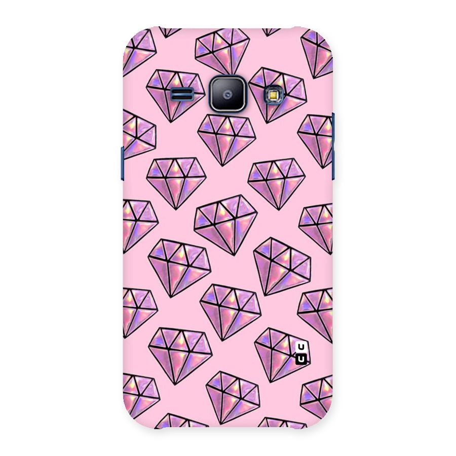 Purple Diamond Designs Back Case for Galaxy J1