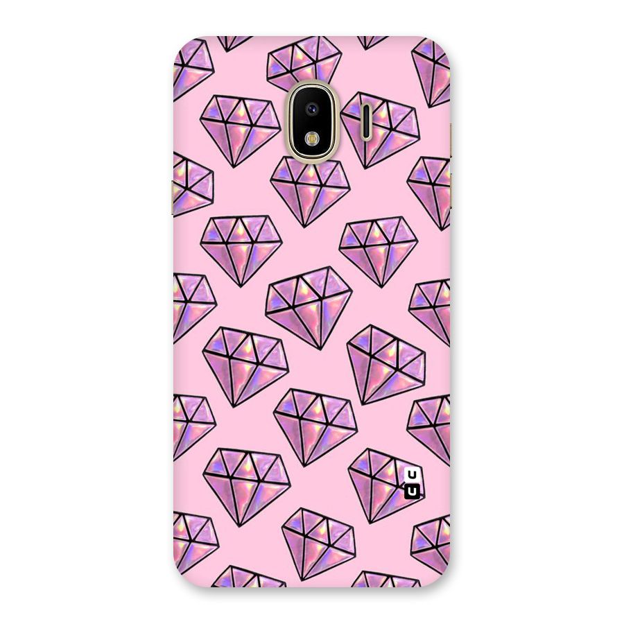 Purple Diamond Designs Back Case for Galaxy J4