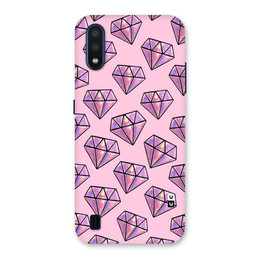 Purple Diamond Designs Back Case for Galaxy M01