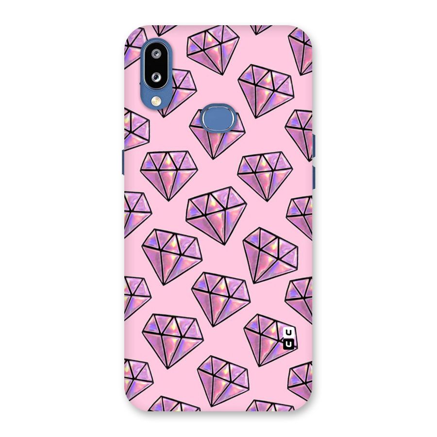 Purple Diamond Designs Back Case for Galaxy M01s