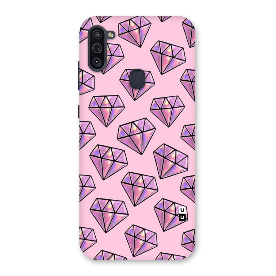 Purple Diamond Designs Back Case for Galaxy M11