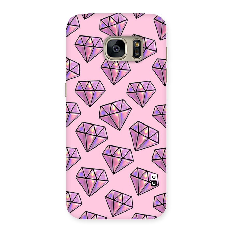 Purple Diamond Designs Back Case for Galaxy S7