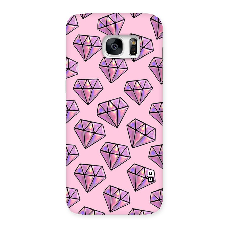 Purple Diamond Designs Back Case for Galaxy S7 Edge