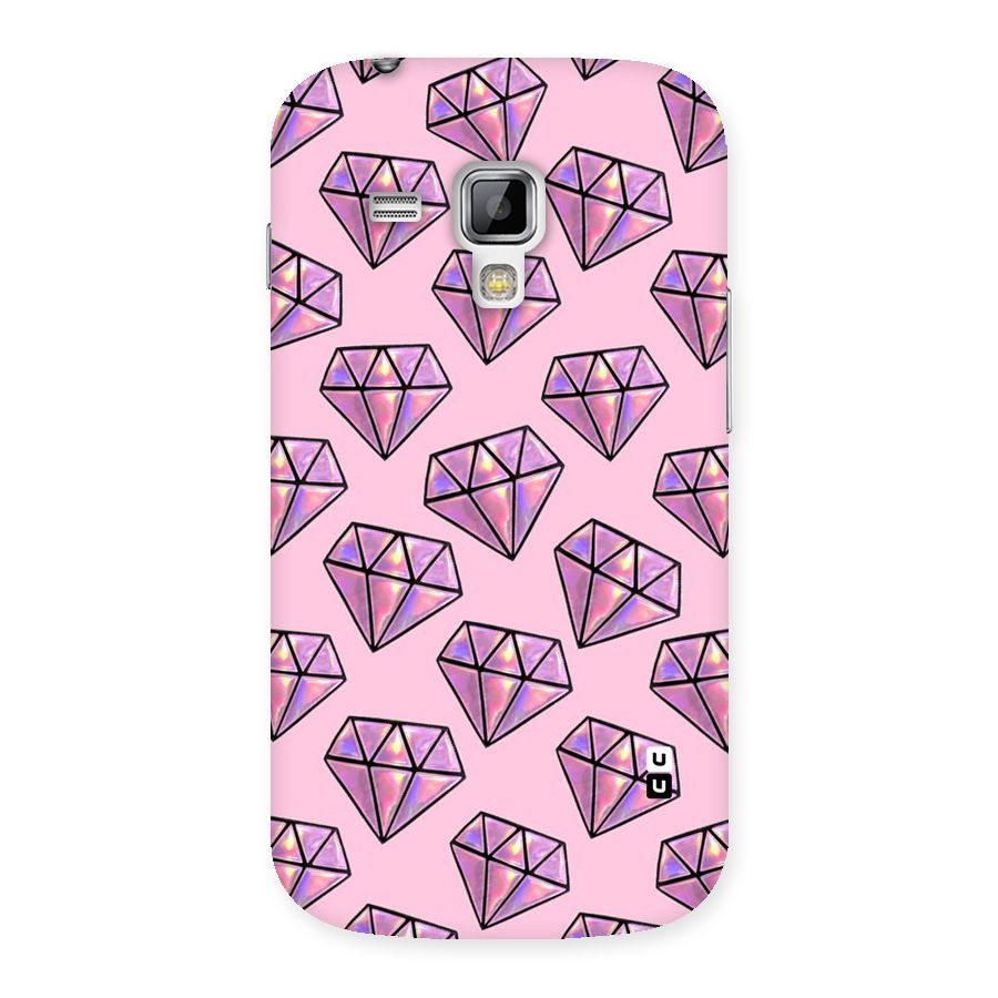 Purple Diamond Designs Back Case for Galaxy S Duos