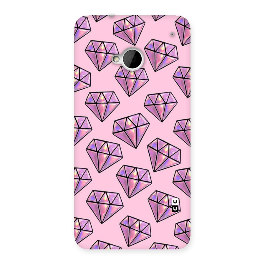 Purple Diamond Designs Back Case for HTC One M7