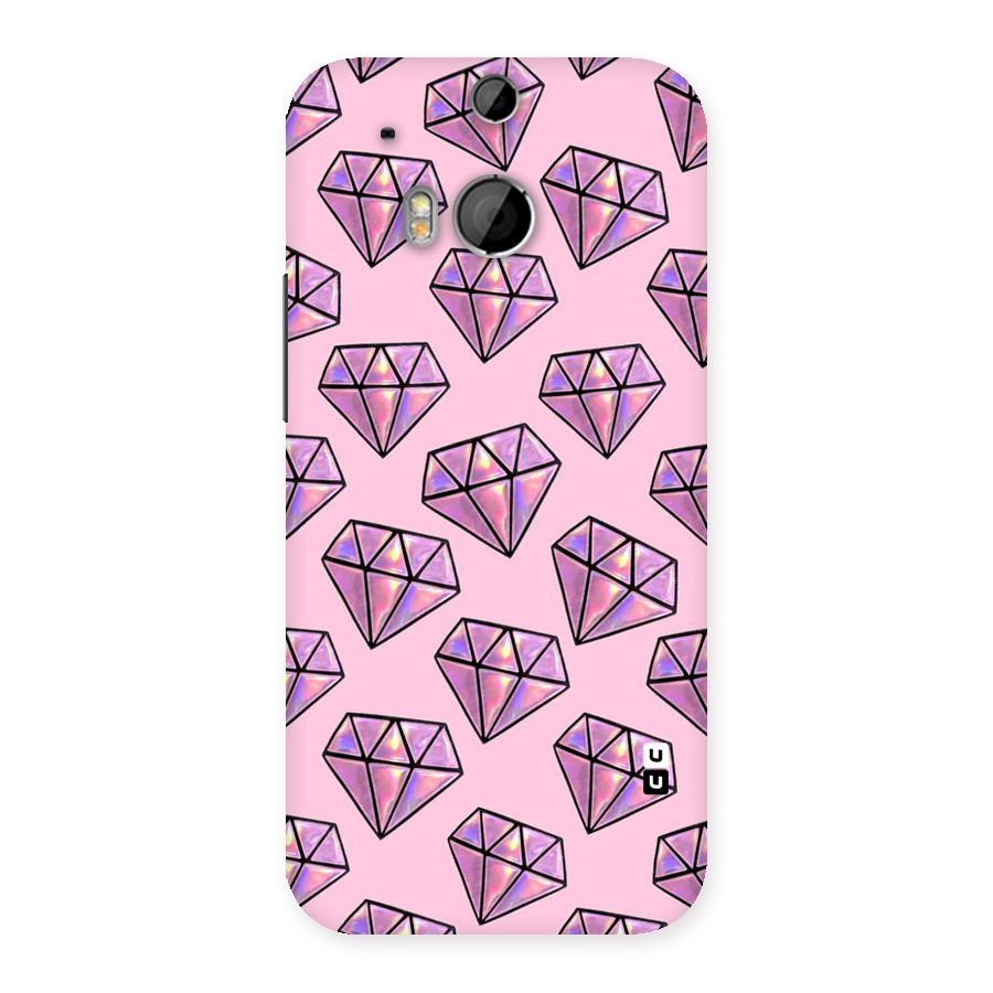 Purple Diamond Designs Back Case for HTC One M8