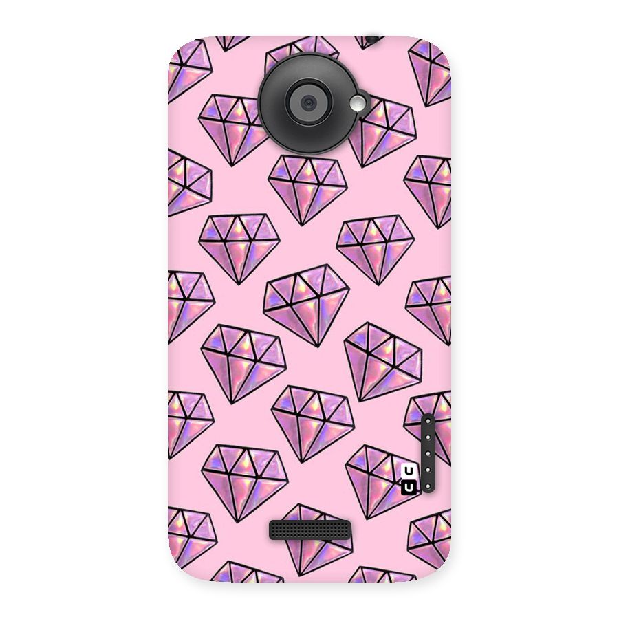 Purple Diamond Designs Back Case for HTC One X
