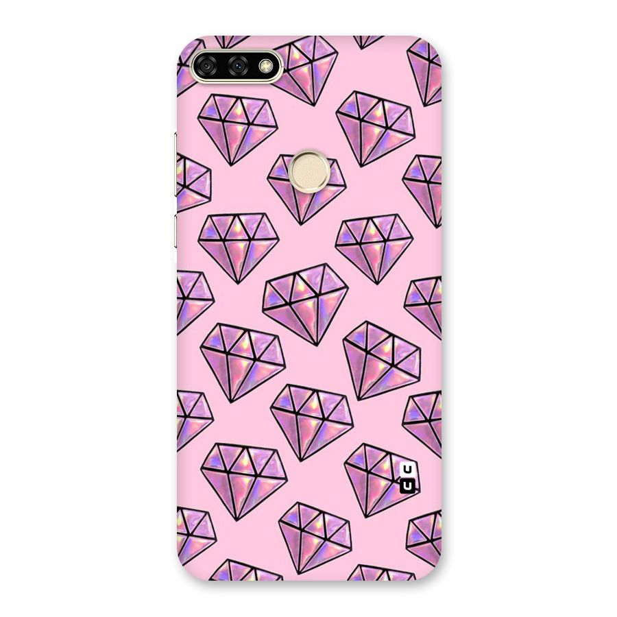 Purple Diamond Designs Back Case for Honor 7A