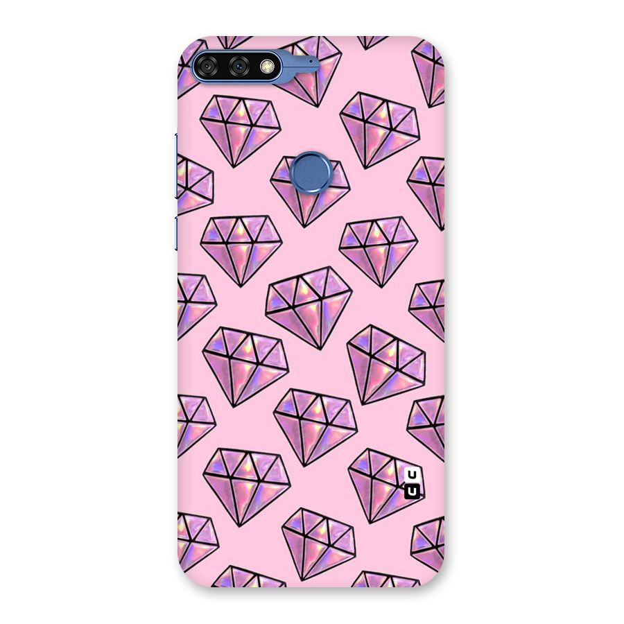 Purple Diamond Designs Back Case for Honor 7C