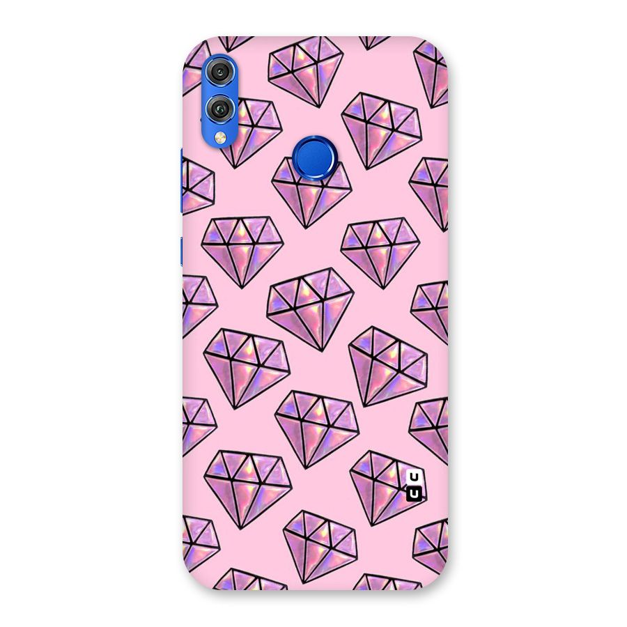 Purple Diamond Designs Back Case for Honor 8X