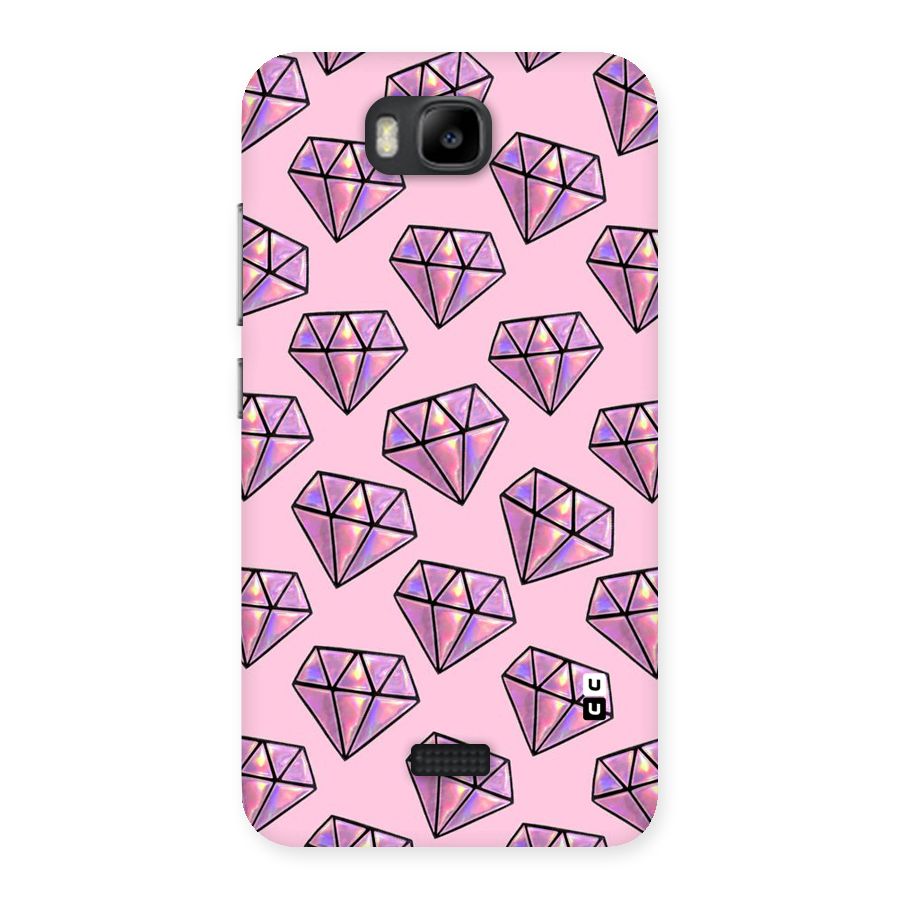 Purple Diamond Designs Back Case for Honor Bee
