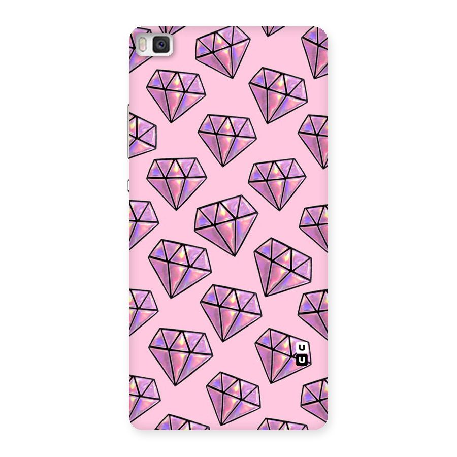 Purple Diamond Designs Back Case for Huawei P8