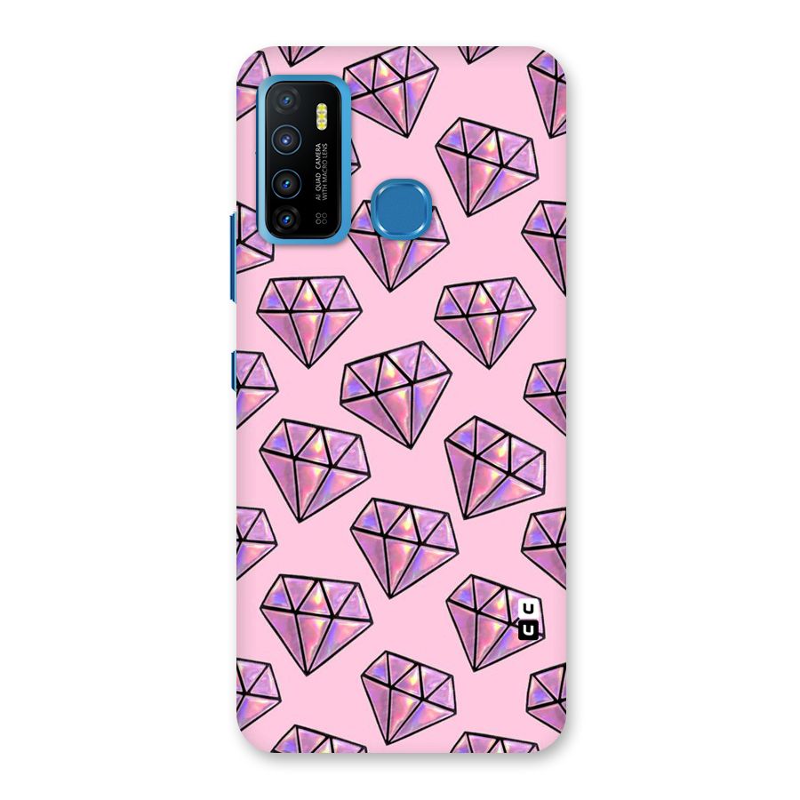 Purple Diamond Designs Back Case for Infinix Hot 9