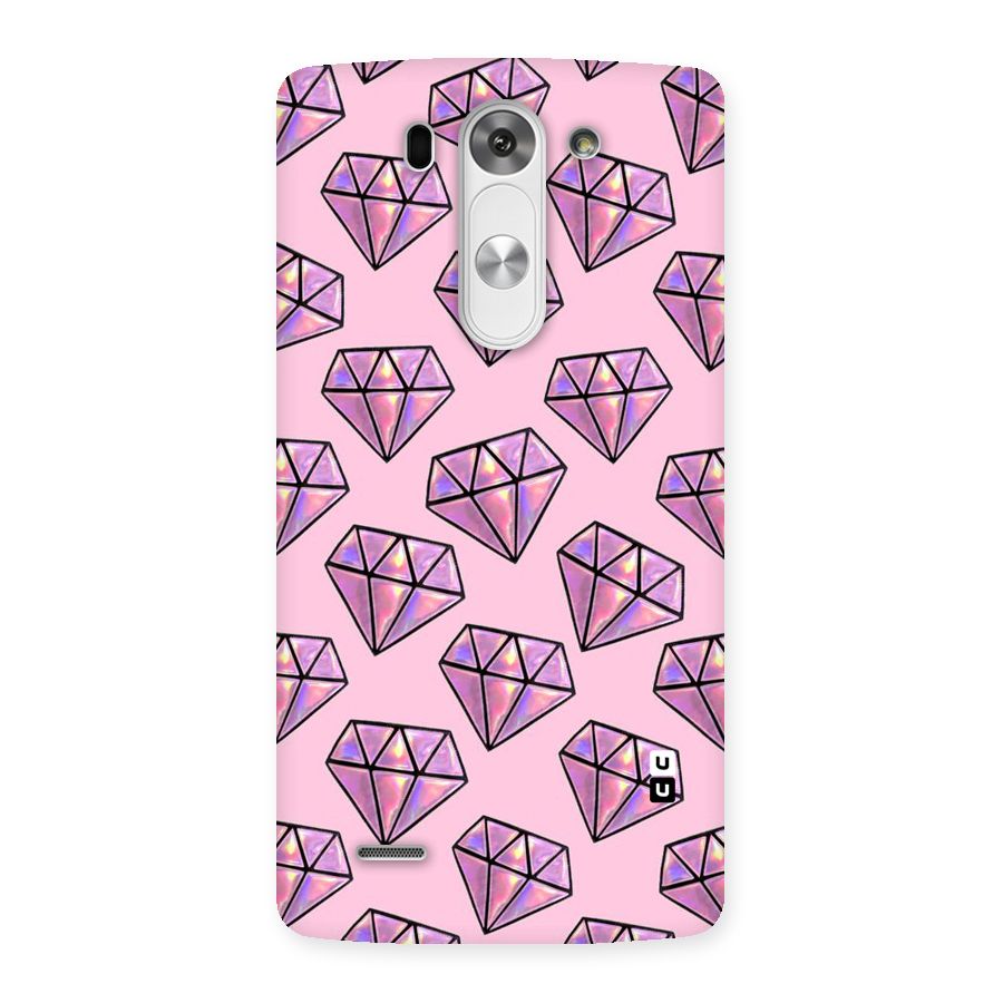 Purple Diamond Designs Back Case for LG G3 Beat