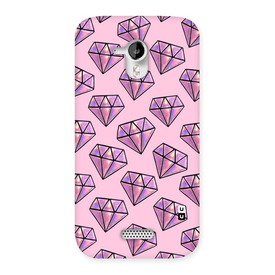 Purple Diamond Designs Back Case for Micromax Canvas HD A116
