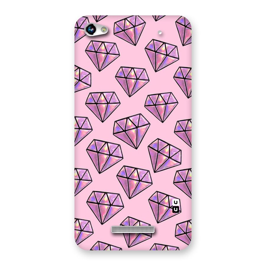 Purple Diamond Designs Back Case for Micromax Hue 2