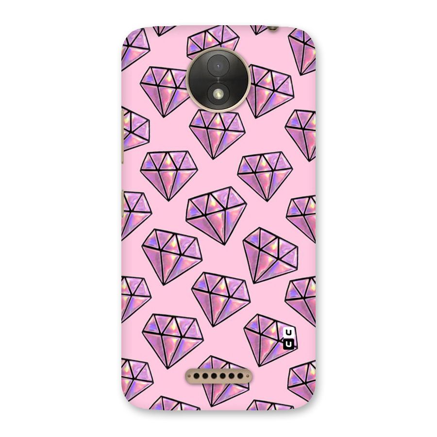 Purple Diamond Designs Back Case for Moto C Plus