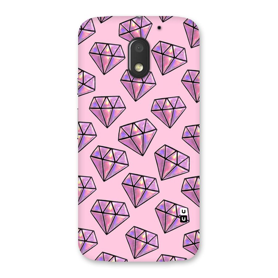 Purple Diamond Designs Back Case for Moto E3 Power