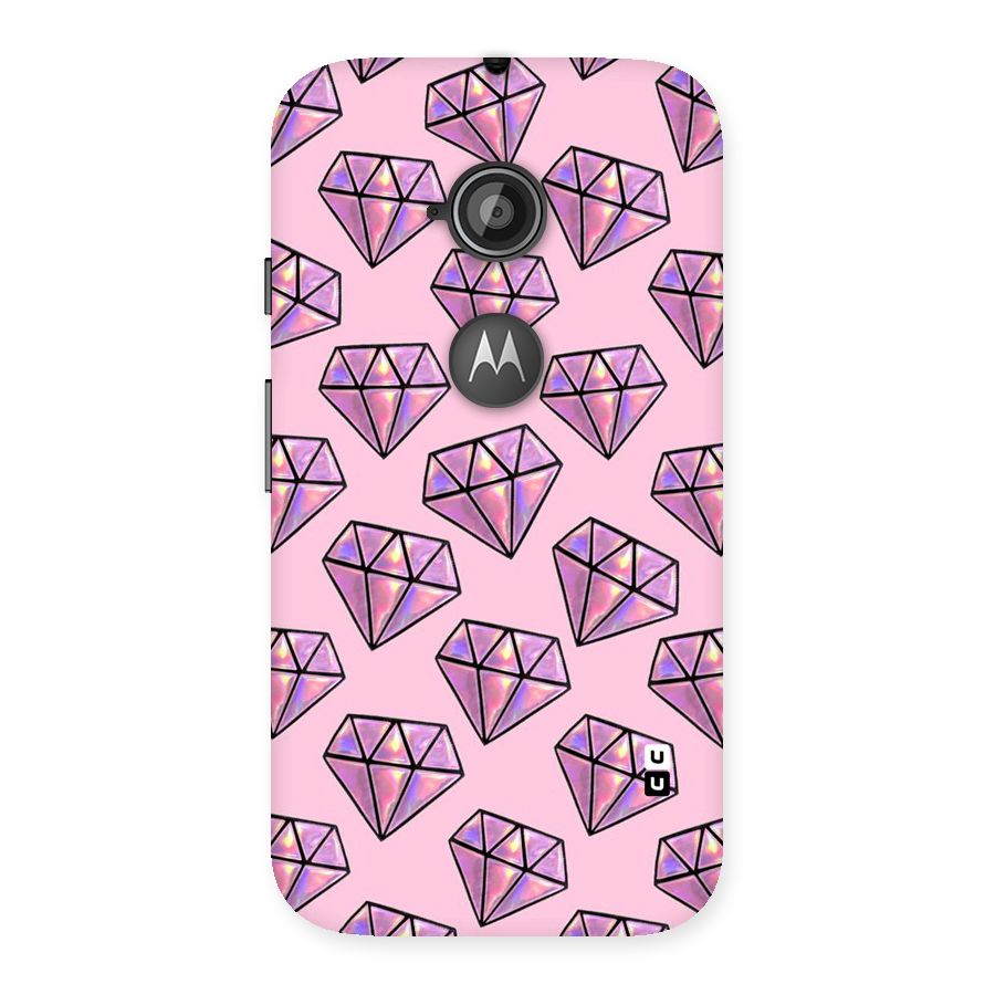 Purple Diamond Designs Back Case for Moto E 2nd Gen