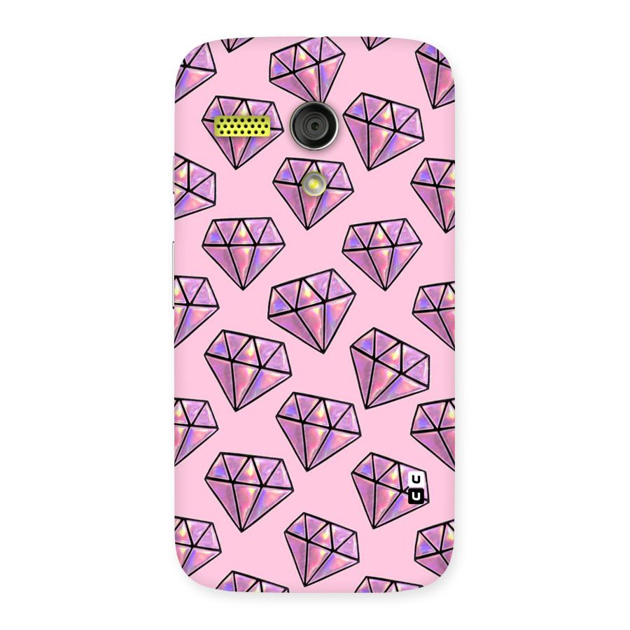 Purple Diamond Designs Back Case for Moto G