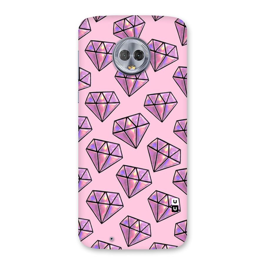 Purple Diamond Designs Back Case for Moto G6