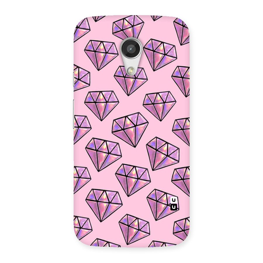 Purple Diamond Designs Back Case for Moto G 2nd Gen
