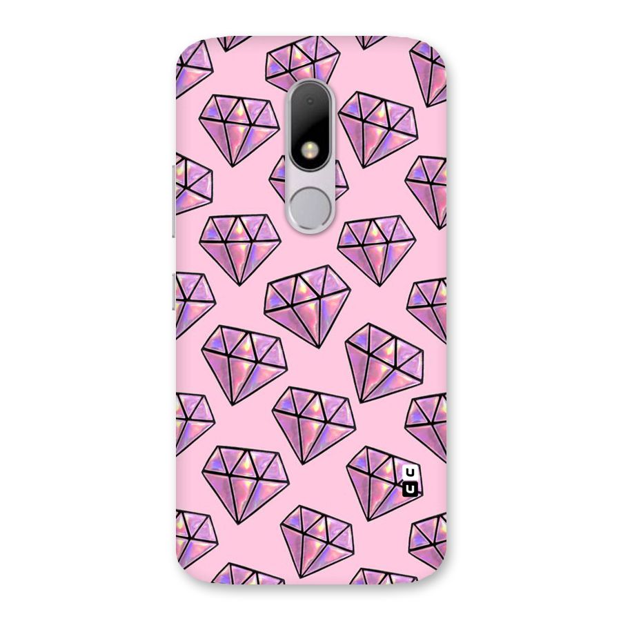 Purple Diamond Designs Back Case for Moto M