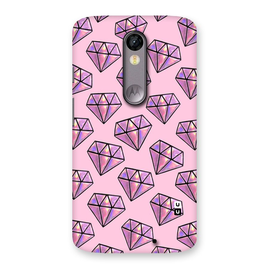 Purple Diamond Designs Back Case for Moto X Force