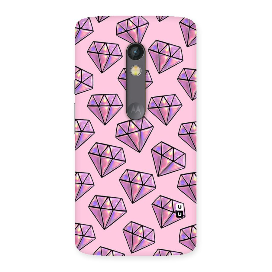 Purple Diamond Designs Back Case for Moto X Play