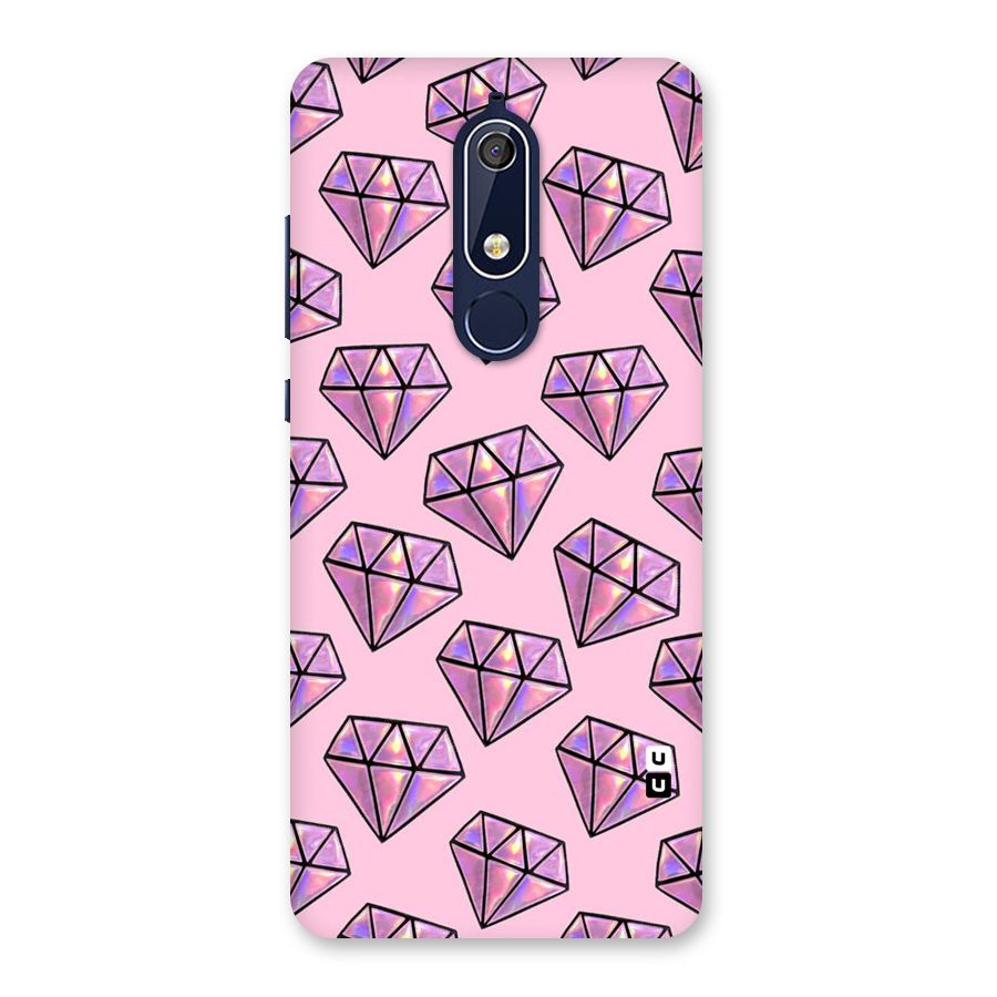 Purple Diamond Designs Back Case for Nokia 5.1