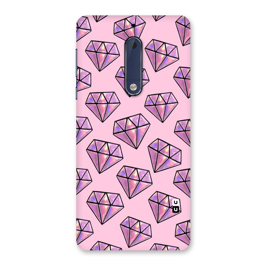 Purple Diamond Designs Back Case for Nokia 5