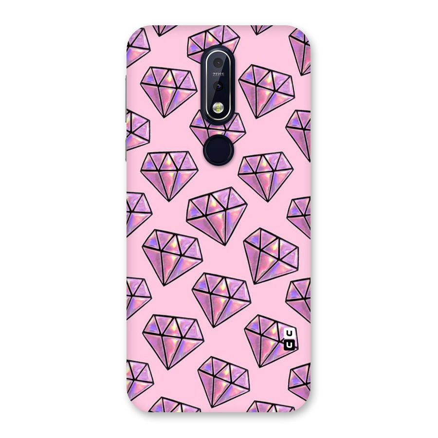 Purple Diamond Designs Back Case for Nokia 7.1