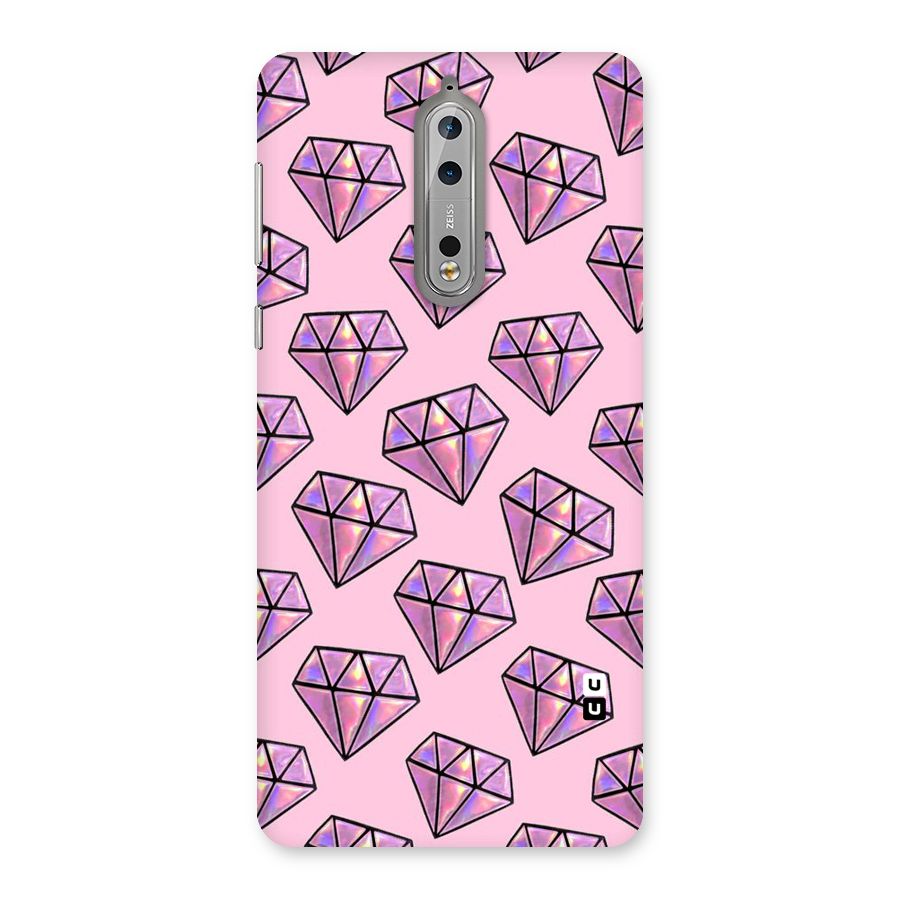 Purple Diamond Designs Back Case for Nokia 8