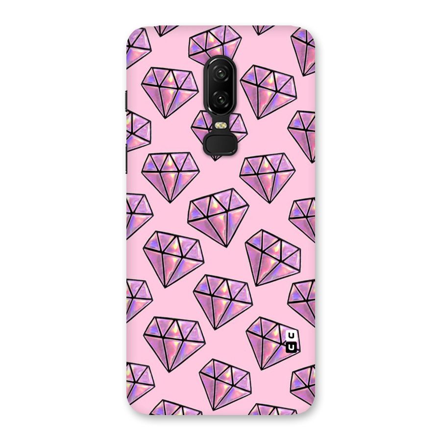 Purple Diamond Designs Back Case for OnePlus 6