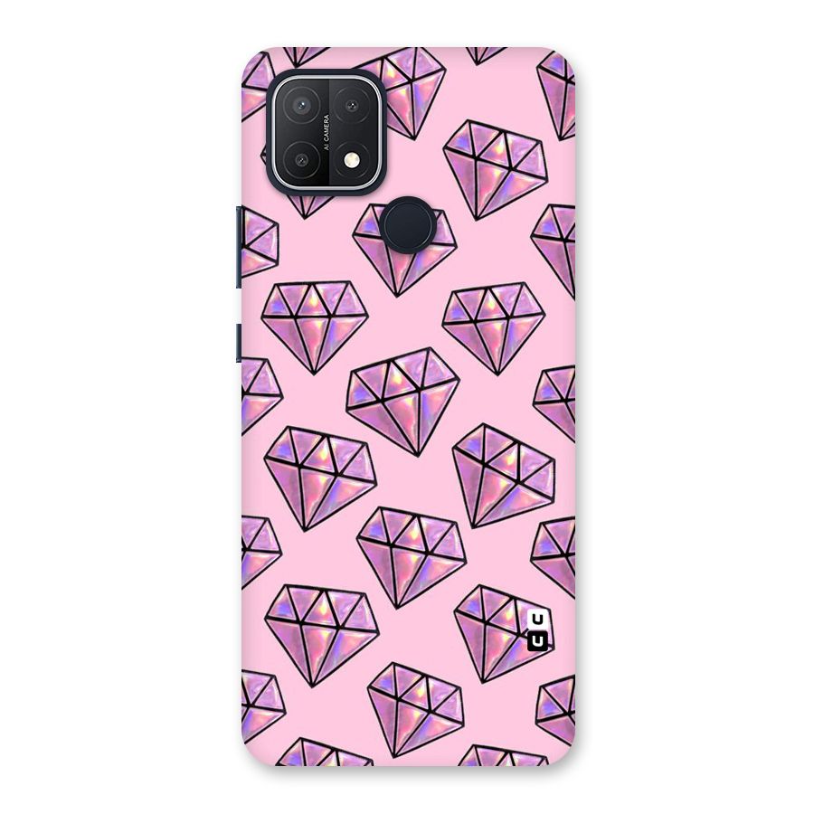 Purple Diamond Designs Back Case for Oppo A15