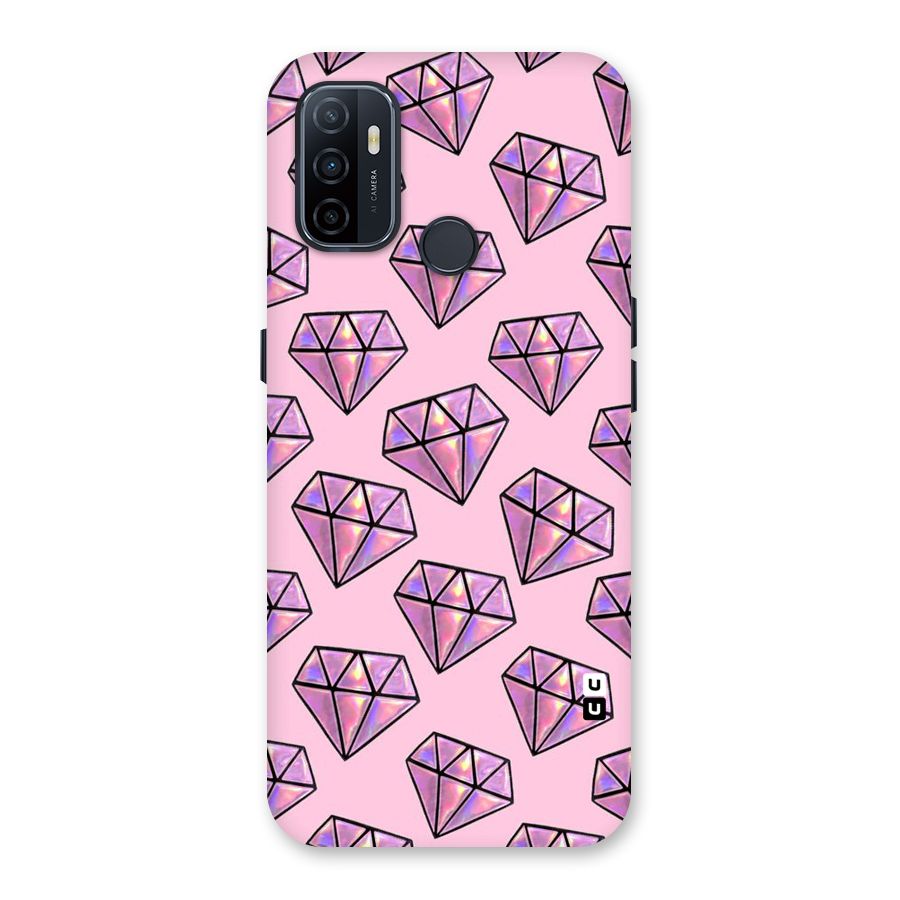 Purple Diamond Designs Back Case for Oppo A32