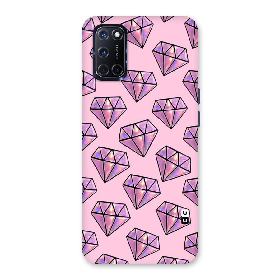 Purple Diamond Designs Back Case for Oppo A52