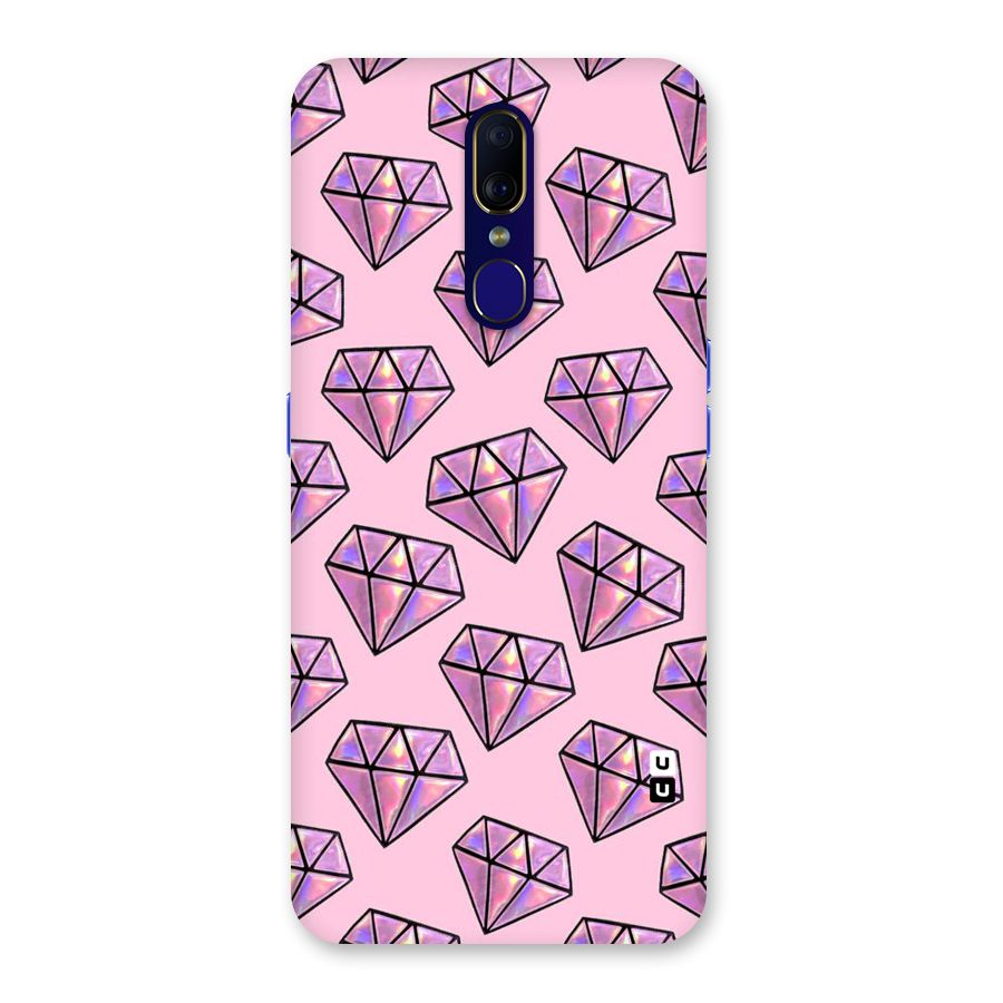 Purple Diamond Designs Back Case for Oppo A9